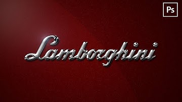 Chrome Effect on text or logo | Photoshop Tutorial