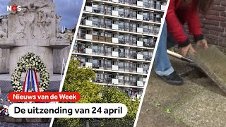 Beveiliging bij Dodenherdenking, gemeente betaalt schulden van inwoners, minder tegels in de tuin.