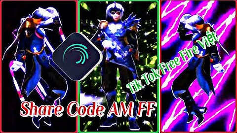 Tik Tok Free Fire | Share Code Alight Motion Free Fire | Code AM FF