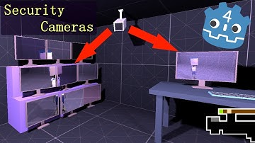 Godot 4 — EASY Security Camera with in-game Monitors (3D Tutorial)