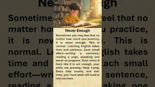 Never Enough #shorts #english #englishmerl #englishreading #englishgrammar #education