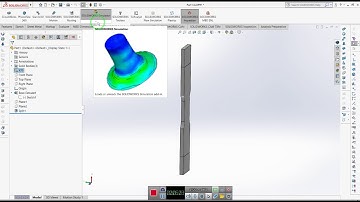 the simulation of tensile test