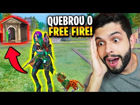 PULEI NO CEMITÉRIO COM A NOVA HACKER (MOCO) E QUEBREI O FREE FIRE!!!