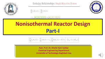 Dr  Khalid A  Sukkar Nonisothermal Reactor Design Part I