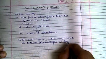 Noiseless Channels: Stop and Wait Protocol