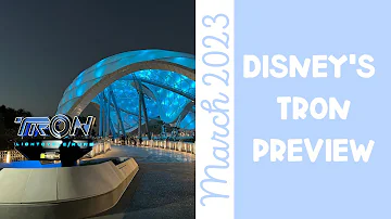 Disney World Tron Preview