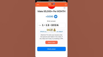 Make $5000+ per Month💵 cats video code | Cats (1-12-2024) #telegram #catscode #cryptocurrency #fyp