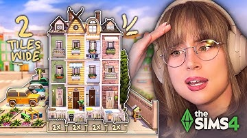 Building Ridiculously Skinny Townhouses in The Sims 4