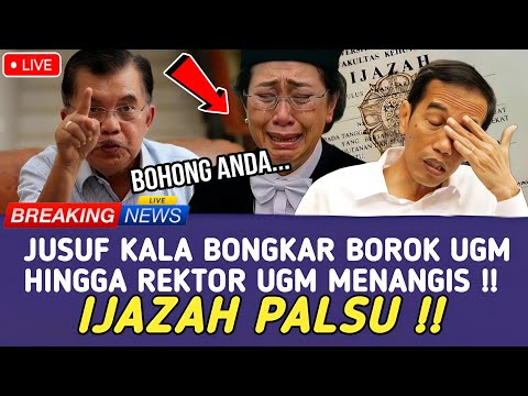 Jusuf Kala Bongkar Boroknya Fakultas Ugm Terkait Ijazah Jokowi Hingga Rektor Ova Emalia Menangis Jusuf Kala Bongkar Boroknya Fakultas Ugm Terkait Ijazah Jokowi Hingga Rektor Ova Emalia Menangis