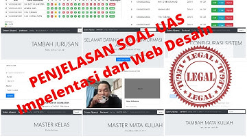 Penjelasan SOAL Ujian Akhir Semester Mata Kuliah Implementasi dan Web Desain