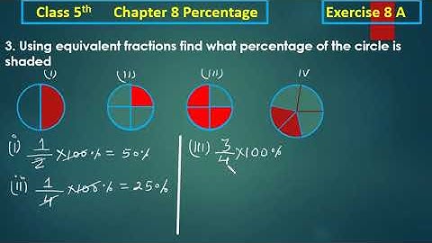 Class 5th | Ex - 8A | Q no. 3 | maths | chapter 8 | percentage