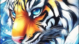Kooperation Dreamstitch / Perlenstickbild Tiger #dreamstitch 
