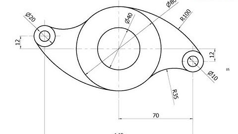 T-Flex CAD 15 2D - Exercise 85