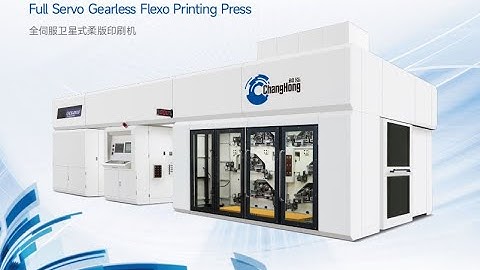 6 color gearless full servo CI flexo printing press for film