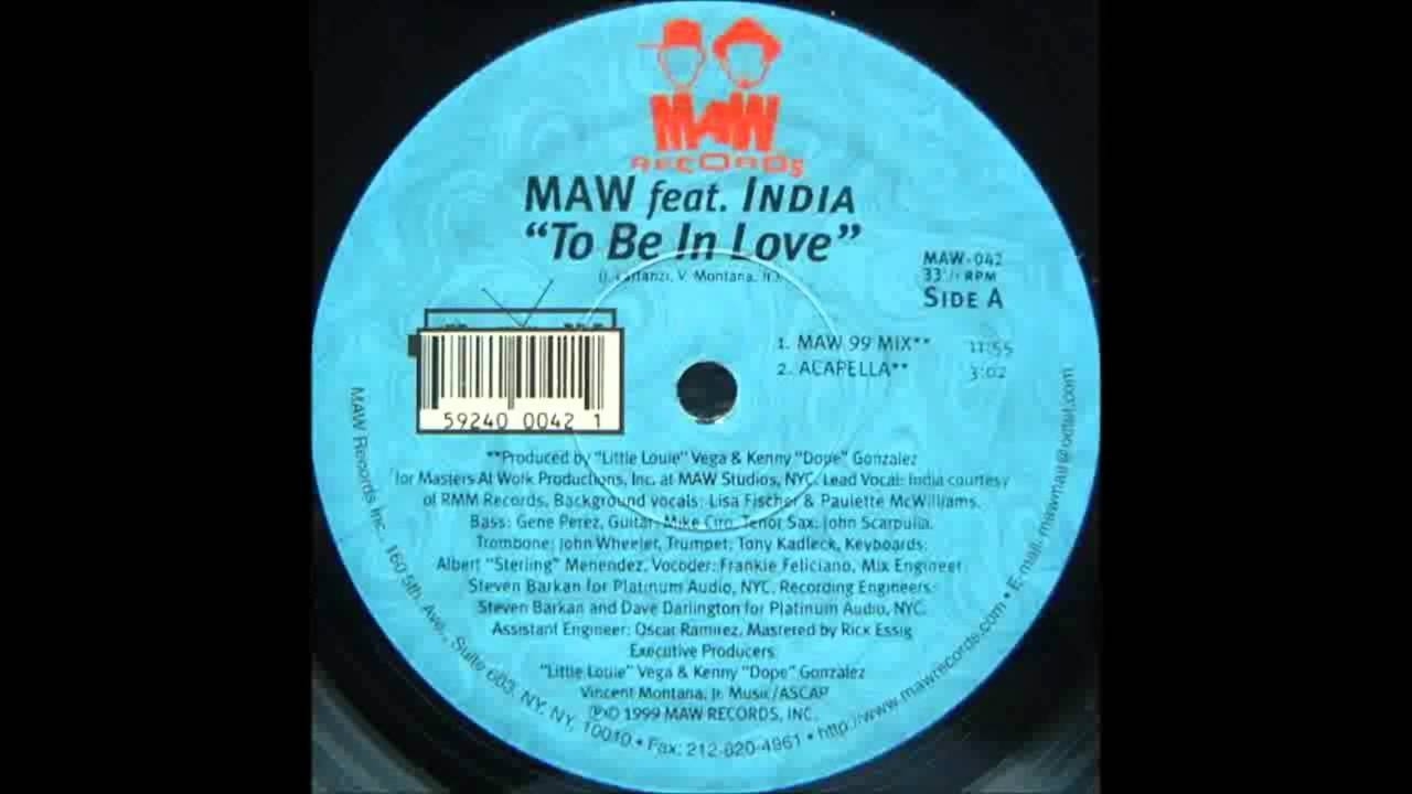 Masters At Work feat. India - To Be In Love (Masters At Work '99 RMX)