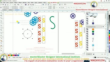 #cncbangledesigninvoreldraw // how to make design in Coreldraw / jewellery cnc bangle Design