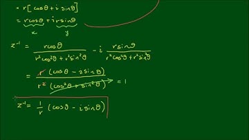 The Inverse of a Complex Number in Polar Form