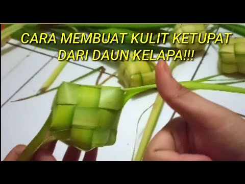 Cara Membuat Kulit Ketupat Dari Daun Kelapa Ketupat Lebaran Youtube