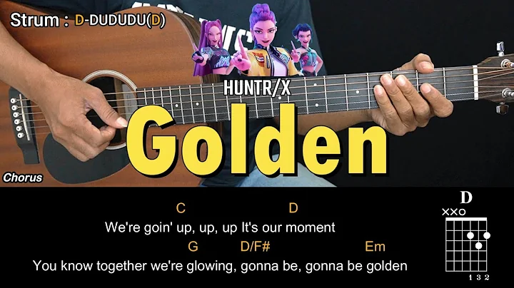 Golden - HUNTR/X (KPop Demon Hunters OST) | EASY Guitar Tutorial with Chords - Guitar Lessons