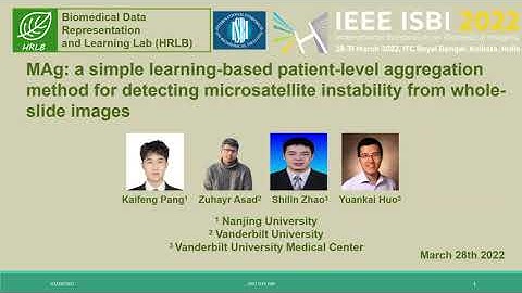 Video of presentation prepared for IEEE ISBI 2022