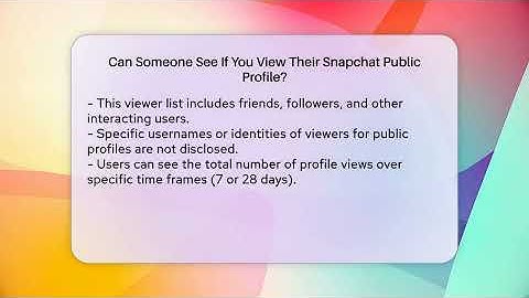 Can Someone See If You View Their Snapchat Public Profile? - Everyday-Networking