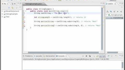 Java Video Tutorial 22: Basic Strings (Pt 2 of 2)