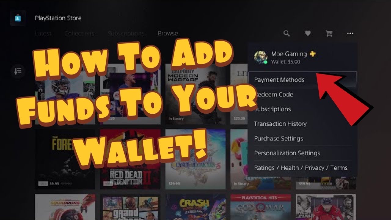 How To Add Funds to PS5 Wallet & Add Money Fast! (Easiest Way!) - YouTube