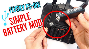 FS-i6X Simple DIY Battery Mod - Lithium 5v USB -FlySky