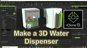 iClone Water Dispenser 3D Modeling tutorial with Blender #iclone #waterdispenser #3dmodeling
