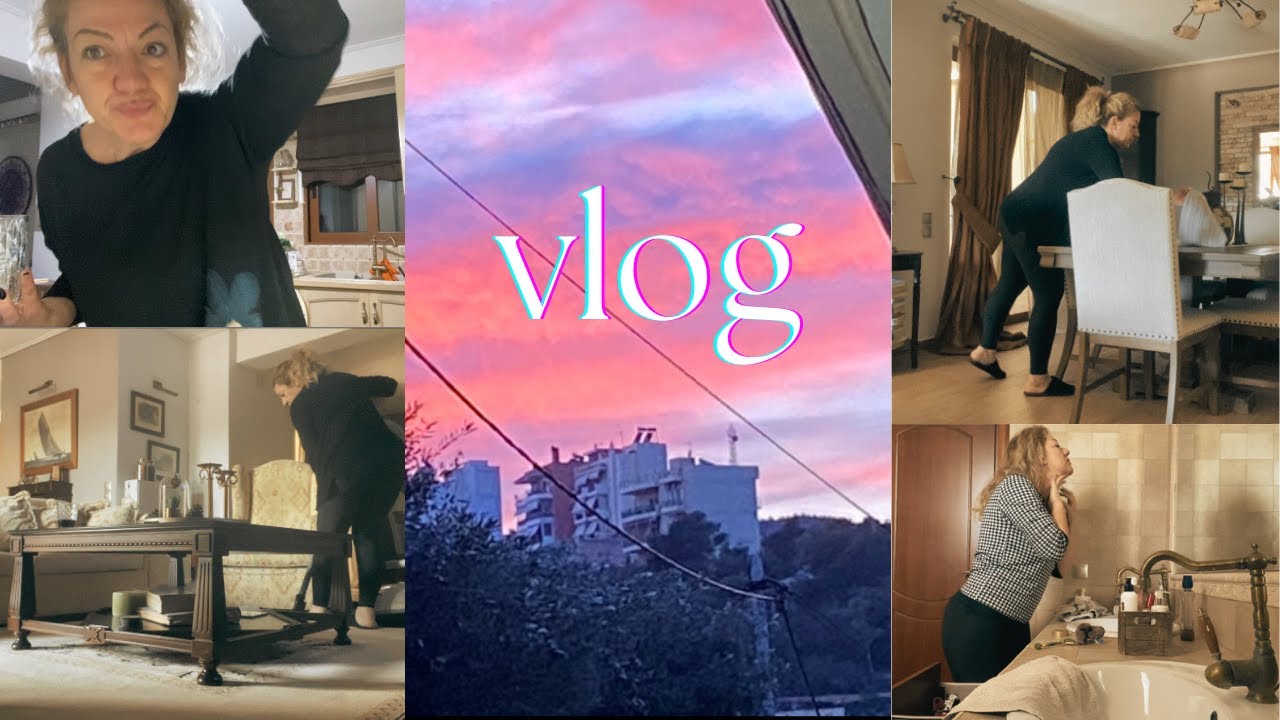 2 ήμερο Vlog Πρωινή  ρουτίνα, Βολτούλα με φίλη✨Τα ψώνια της εβδομάδας, Φαγητό σε φίλους #speedclean