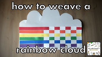 How to Weave a Rainbow Cloud Step by Step | Art for Kids