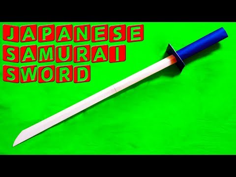 How to make a Paper Sword (Japanese Samurai Sword)