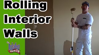 HOW TO ROLL WALLS.  Rolling Interior Walls.  Painting Walls/interior painting tips Net Worth