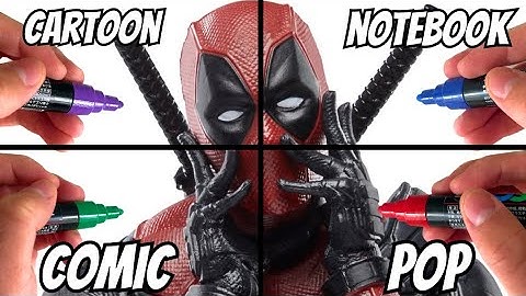 Drawing Deadpool, But in 4 Crazy Art styles!