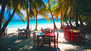 Tropical Beach Cafe Ambience - Smooth Bossa Nova Intrumental Music & Ocean Wave Sound for Relax