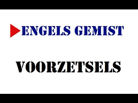 Video: Watter Voorsetsels Is Daar In Engels?