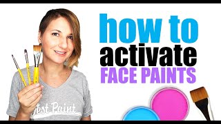 How to Activate Face Paints with a Sponge