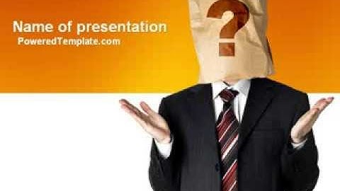 Paper Bag PowerPoint Template by PoweredTemplate.com