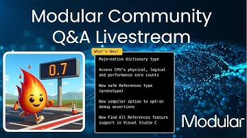 Modular Community Livestream - Mojo🔥 SDK v0.7 edition!