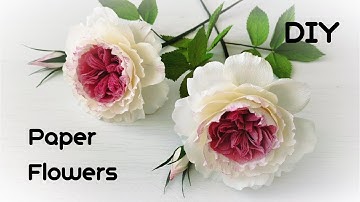 How To Make David Austin Rose From Crepe Paper🌺2023-10-16#DIYPaperflowercraft  #homedecorationcraft