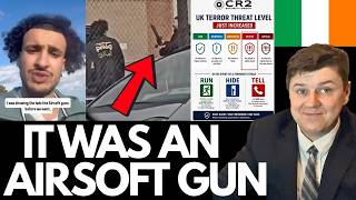 UPDATE FOREIGN MEN WERE PLAYING WITH IMITATION RIFLE NOT A REAL WEAPON
