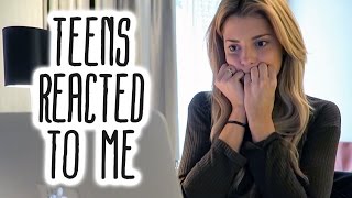 I REACTED TO TEENS REACTING TO ME // Grace Helbig