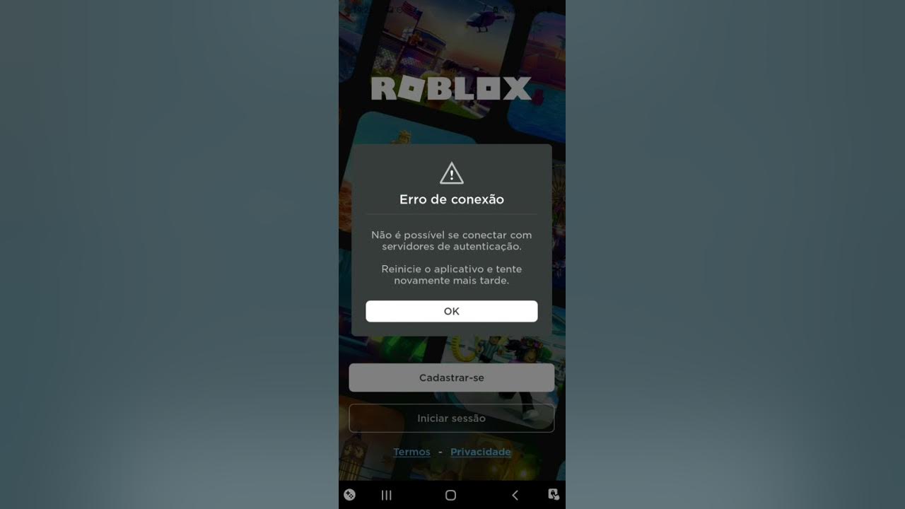 🔴ERRO DE CONEXÃO NO ROBLOX