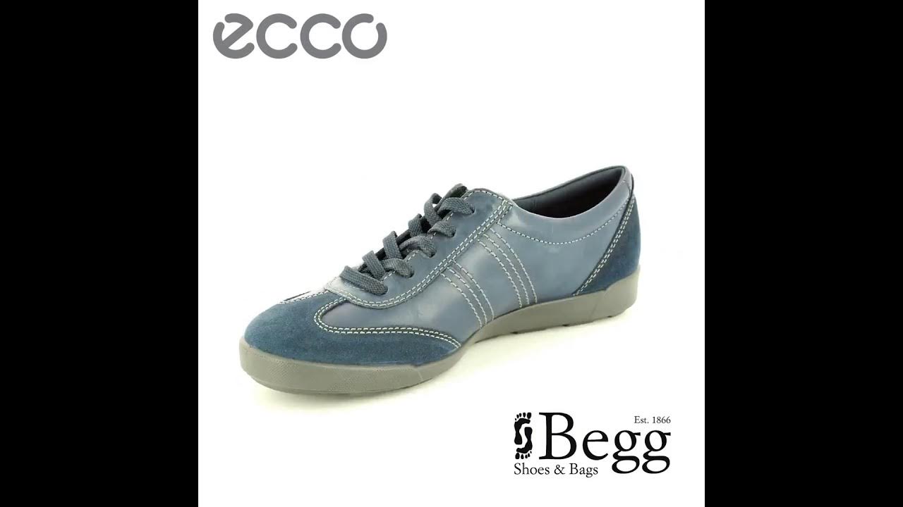 Banket Demon Play Taalkunde ECCO Crisp 62 214603-50595 Navy lacing shoes - YouTube