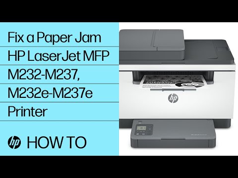 Fixing a Paper Jam | HP LaserJet MFP M232-M237, M232e-M237e Printer | HP