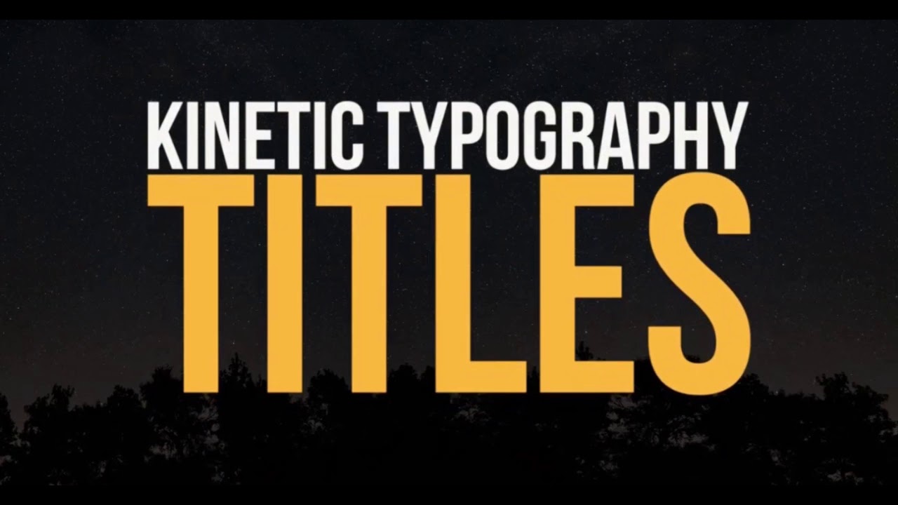 Kinetic Typography  Templates  For Premiere  Pro  Free  