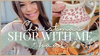 ENGLISH COTTAGE STYLE- CHRISTMAS SHOP WITH ME | THRIFTING FOR A VINTAGE CHRISTMAS + HAUL