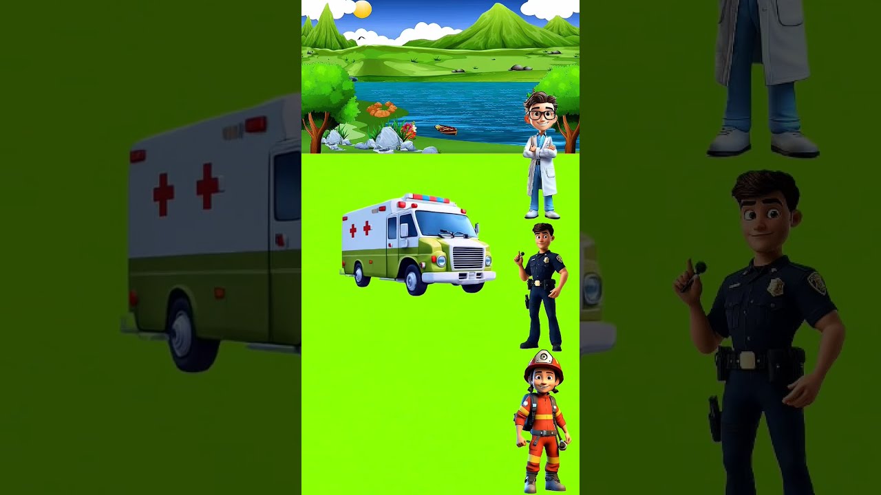 This Emergency Vehicle Has A Best Friend Can You Guess Which One It Is Cartoon Shorts Usa