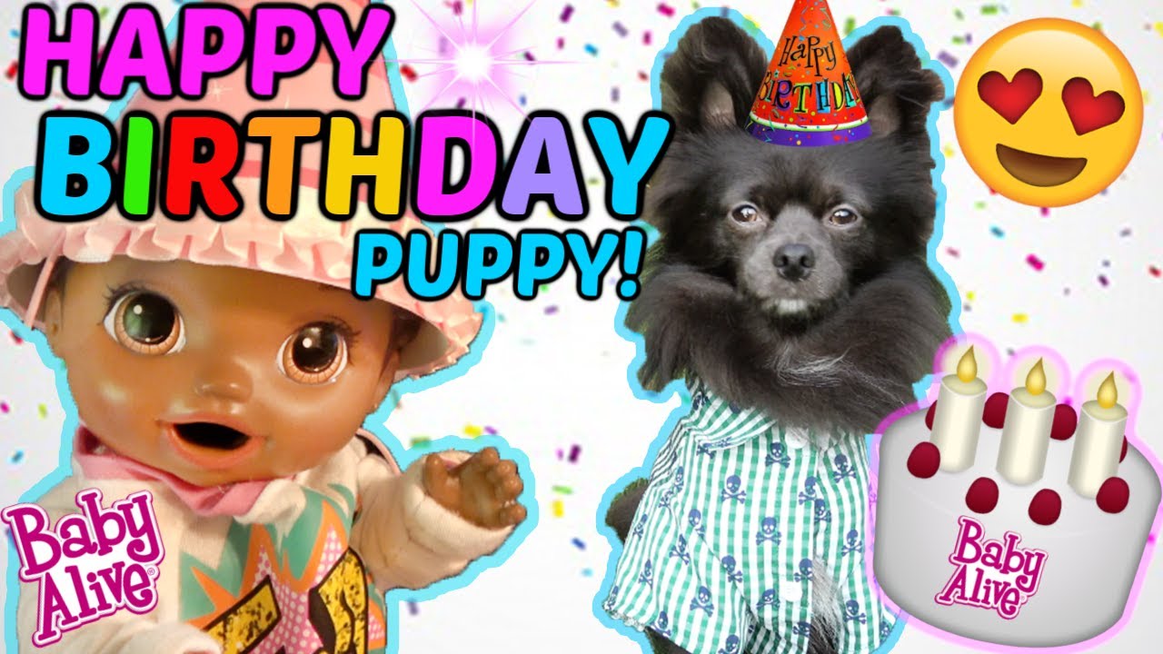 Baby Alive Has A Birthday Party For Her Puppy The Lilly And Mommy Show Funny Kids Skit - lily and mommy show roblox