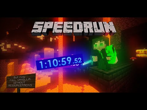 My FIFTH Minecraft SPEEDRUN 1h 11m | Random Seed Glitchless Any% - YouTube